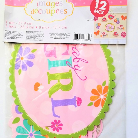 Baby Shower Lot Girls Pink Birds & Butterflies New - Picture 2 of 7